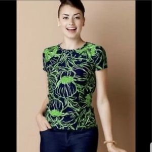 NWT Lilly Pulitzer Lexie Navy Standing Ovation Top